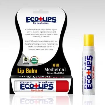 美国ECO LIPS 依蔻丽唇 天然护唇膏-修护(无色_)台湾官网直邮进口