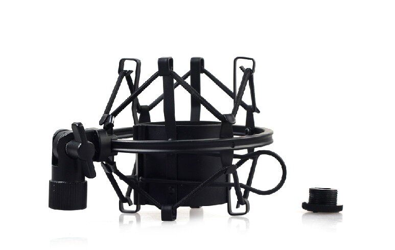 Full metal frame recording microphone special metal shockproof frame capacitive microphone to avoid disruptive frame shock absorbing frame