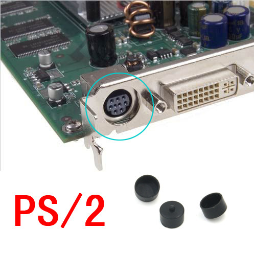 S terminal PS 2 rubber plug dust protection cover computer TV terminal dust protection with round points