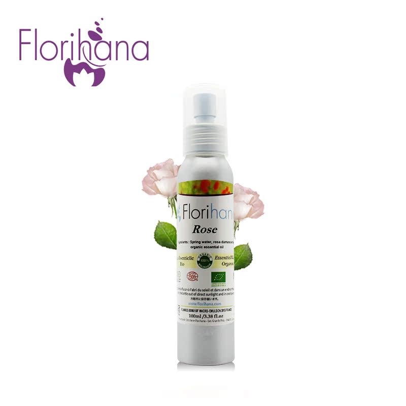 Florihana玫瑰精露 补水美白保湿收缩毛孔护肤提亮肤色纯露爽肤水