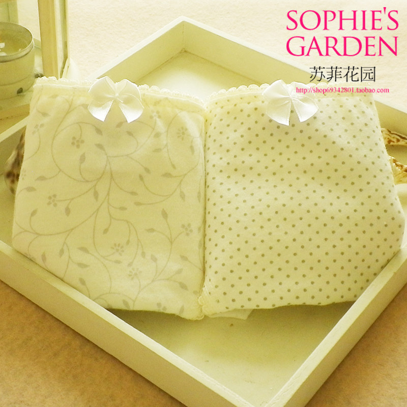 Cotton Culture Counter Women's Underwear Women's White Girl 100% Cotton Low Waist Briefs Cotton 16003