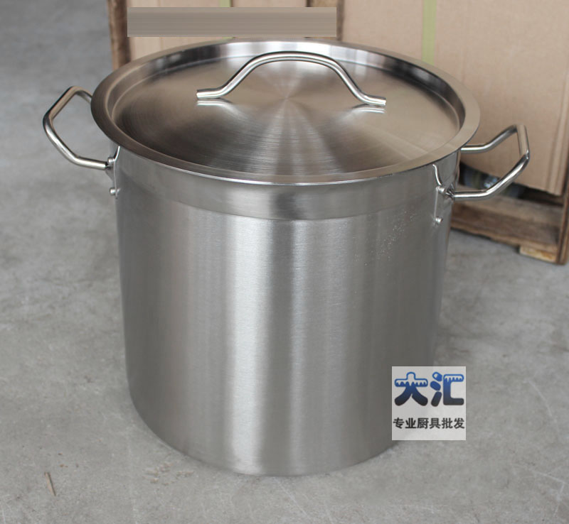 Stainless steel high boiler high soup bucket composite substrate thick soup pot large commercial household niche bucket electromagnetic furnace