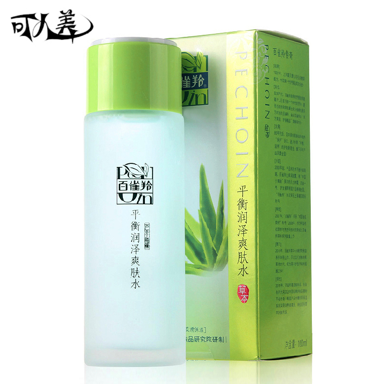 正品化妆水柔肤水 百雀羚 草本平衡润泽爽肤水100ml 平衡控油保湿