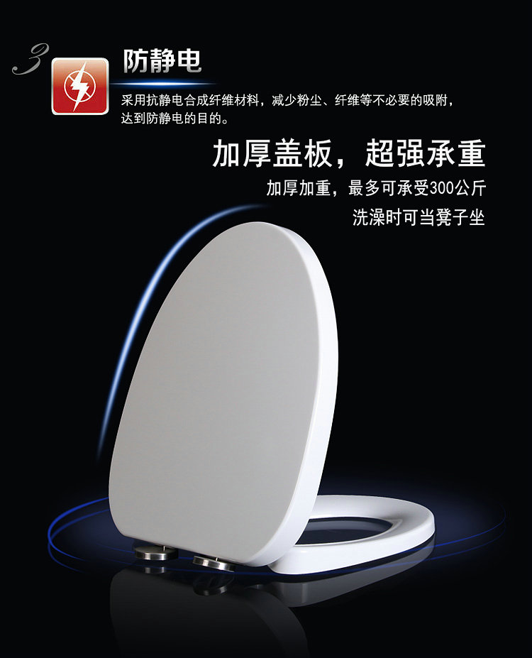 Toilet lid adapted for new Thai and old fashioned toilet NTH Toilet UF Imitation Porcelain Sat Board Ordinary Horse Lid Muted