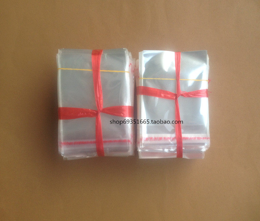 Promotion 6x8cm OPP adhesive self-adhesive bag plastic bag packaging bag double layer 5 silk 7 yuan 1000 only
