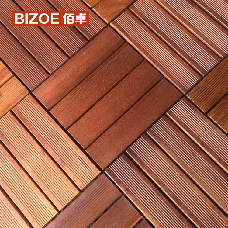 Baizhuo Pineapple Balcony Floor Anticorrosive Wood Floor Outdoor Anti-skid Splicing Waterproof Anti-skid Outdoor Balcony Floor