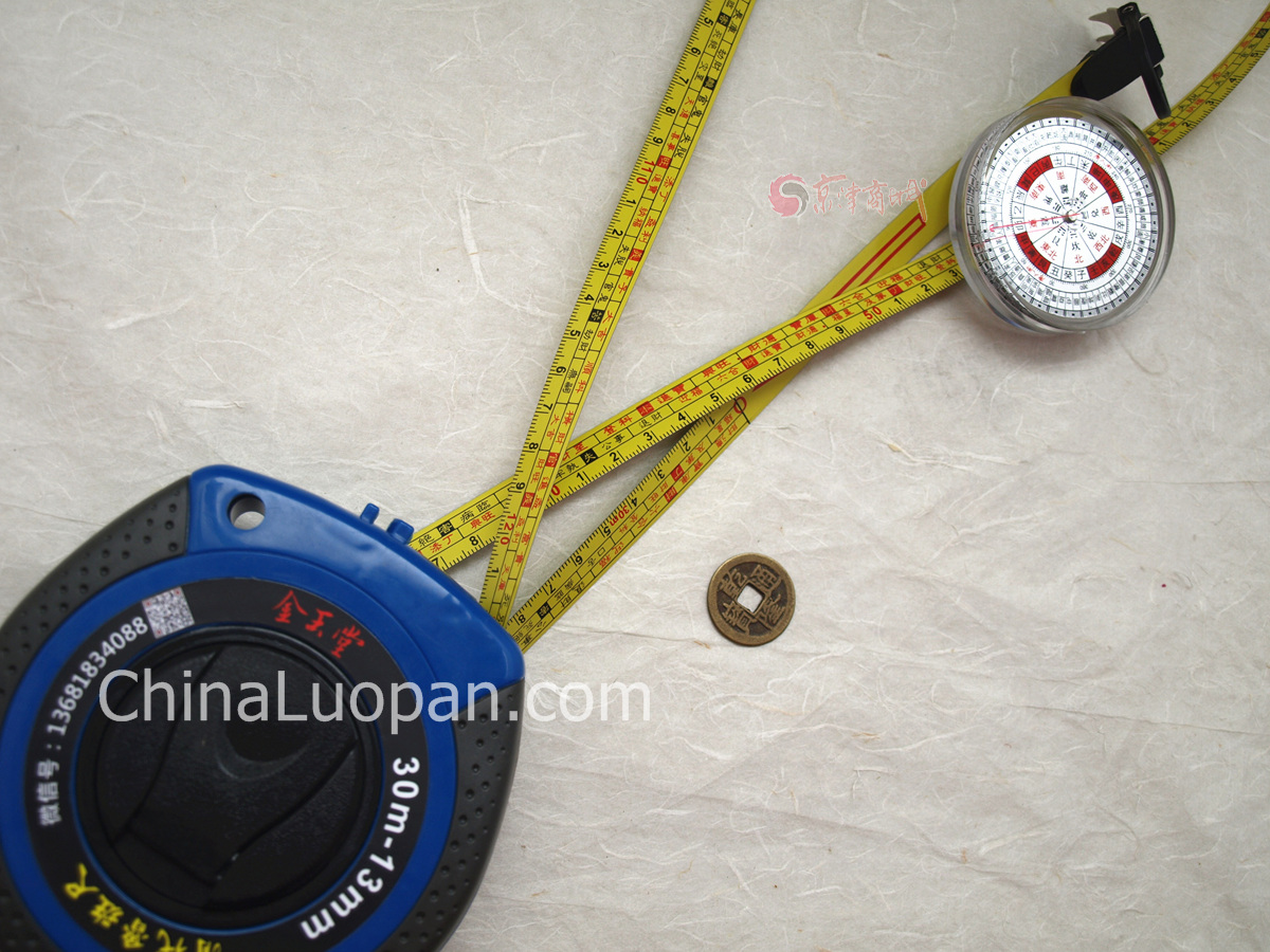 30 m Taiwan Fengshui Luban Ruler Dingran Run 46 08cm standard carpenter auspicious Fengshui measurement ruler