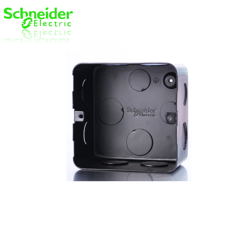 Schneider ground insertion bottom case black Schneider original fitting ground socket box ground socket box M225B-Taobao