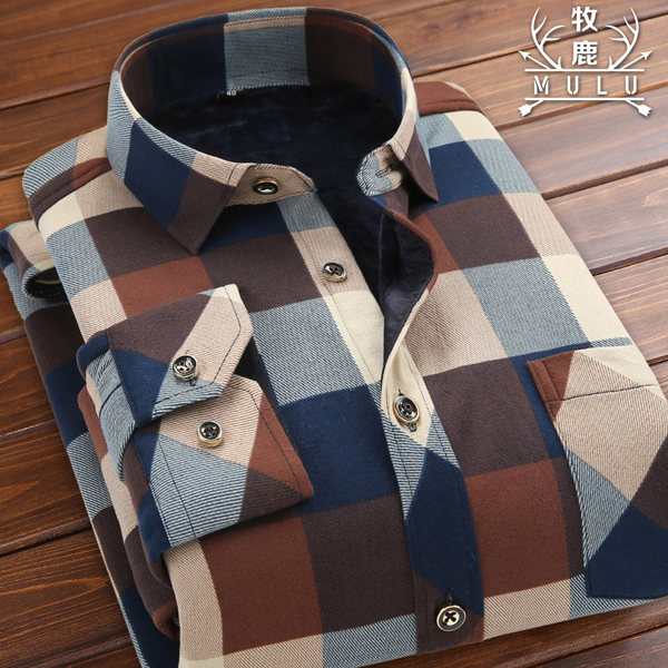 牧鹿 加绒保暖 男士长袖衬衫 优惠券折后¥39.9包邮(¥49.9-10) 牧鹿 加绒保暖 男士长袖衬衫 优惠券折后¥39.9包邮(¥49.9-10)