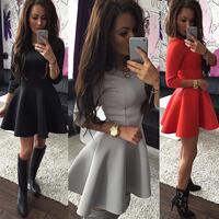 1354 AliExpress hot-selling women’s new three-color dress