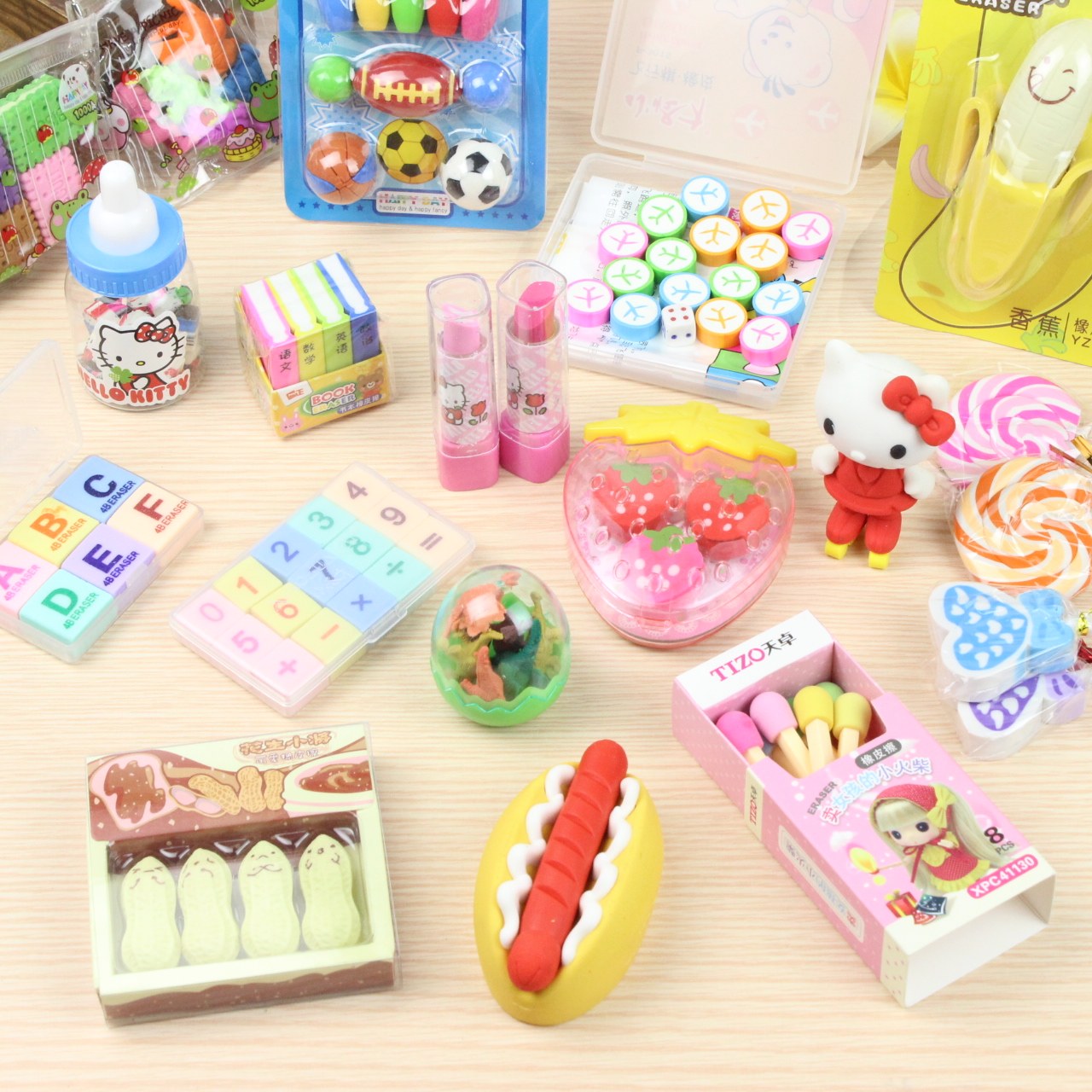 Korea Creative Stationery Cute Eraser Children's Stationery Set School Supplies June 1 Children's Gift Prize