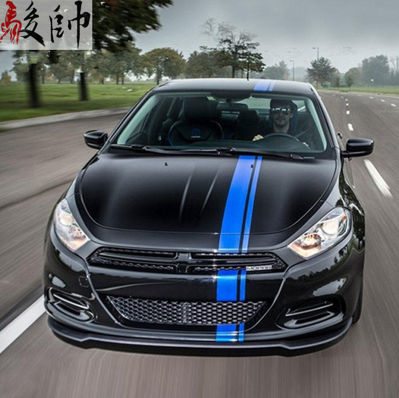 Personality Pull Flower Decoration Hood Hood Machine Cover Straight Line Car Sticker Roof Caravan End Line Pull Lace Scratchback Car Sticker Waterproof