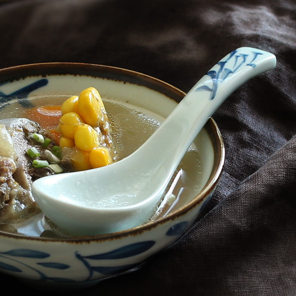 NDP small spoon, ceramic small spoon, soup spoon, porridge spoon household Japanese - style tableware GT - S - A788-3