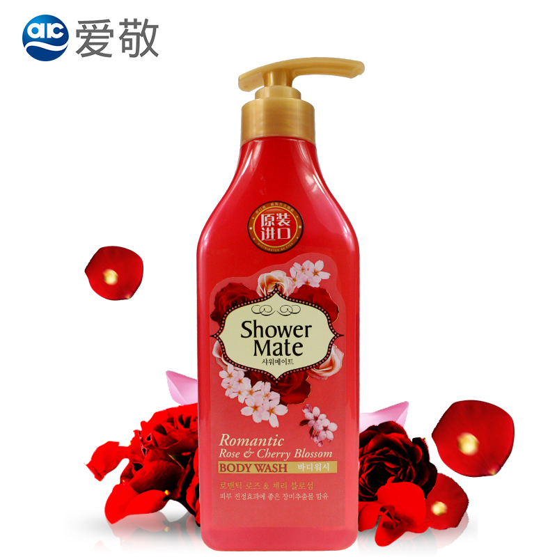 韩国进口 爱敬香水沐浴露液 持久留香男女通用 玫瑰樱桃花 550g