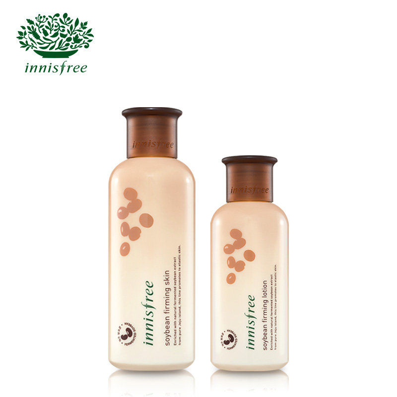 innisfree/悦诗风吟 发酵豆弹力紧致柔肤水乳套装 提拉紧致补水