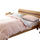 Bộ đồ cotton bốn mảnh của Bọ Cạp Luo Yi Muji kiểu Nhật đơn giản cotton đan bông sọc bông chăn bông chăn ga gối đệm giá rẻ Bộ đồ giường bốn mảnh