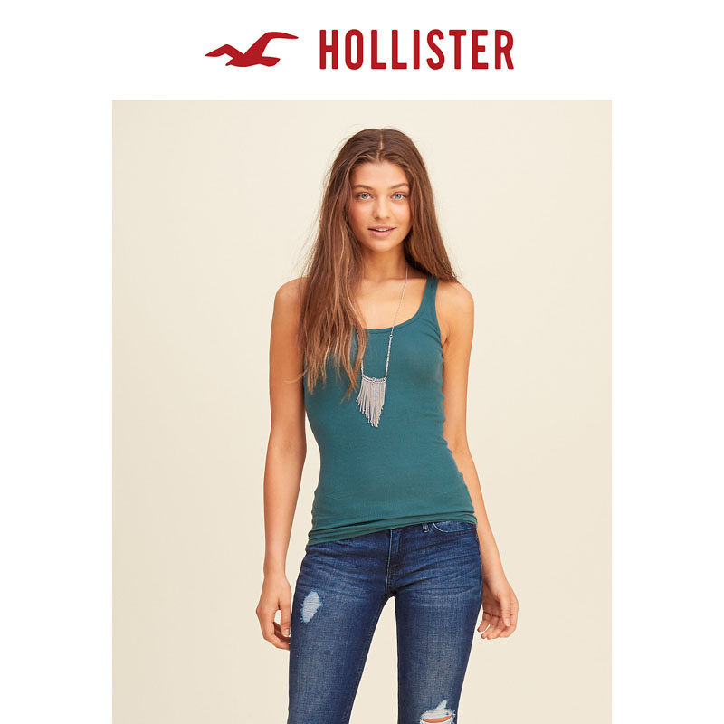 Hollister 紧身棱纹背心 女 103369