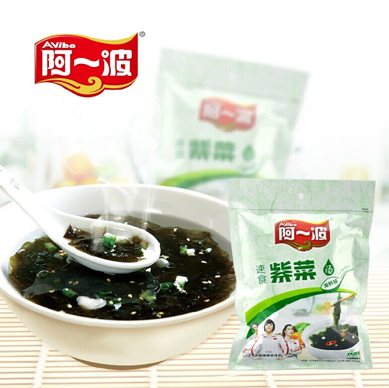 【天猫超市】阿一波海鲜味紫菜汤速食汤料冲泡即食62g/包(5人份)