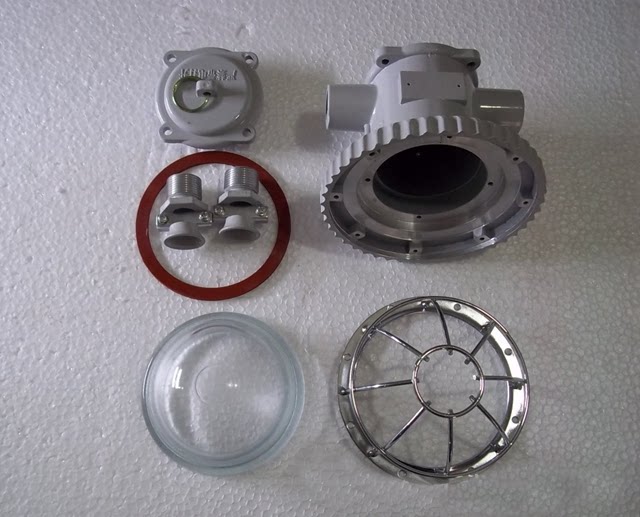 Burst laneway lamp housing 18W reflective cups glass hood steel wire mesh bell-mouthed drive tapered lamp