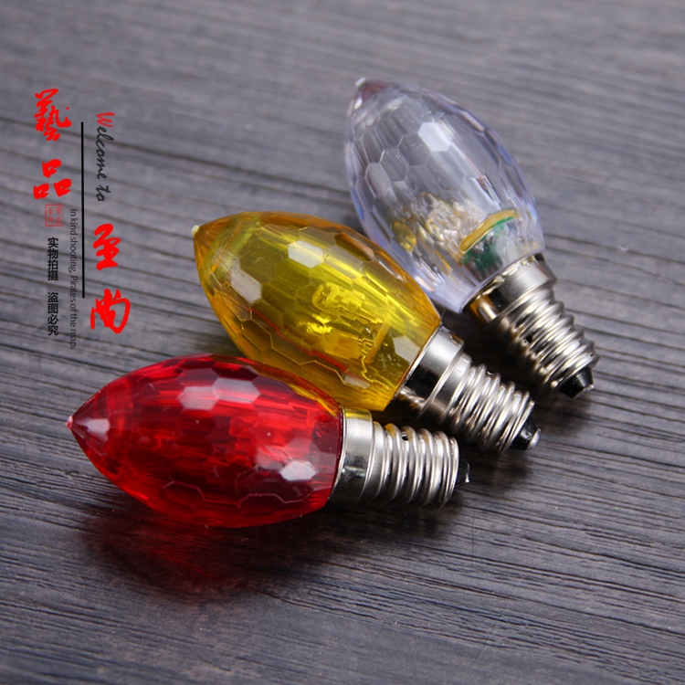 E12 high quality LED bulb Lotus bulb super energy saving 0.3 watt Buddha lamp Fortuna lamp electric candle bulb