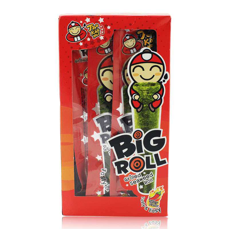 【苏宁易购】小老板TaoKaeNoi 烤海苔卷-辣味 36g/盒
