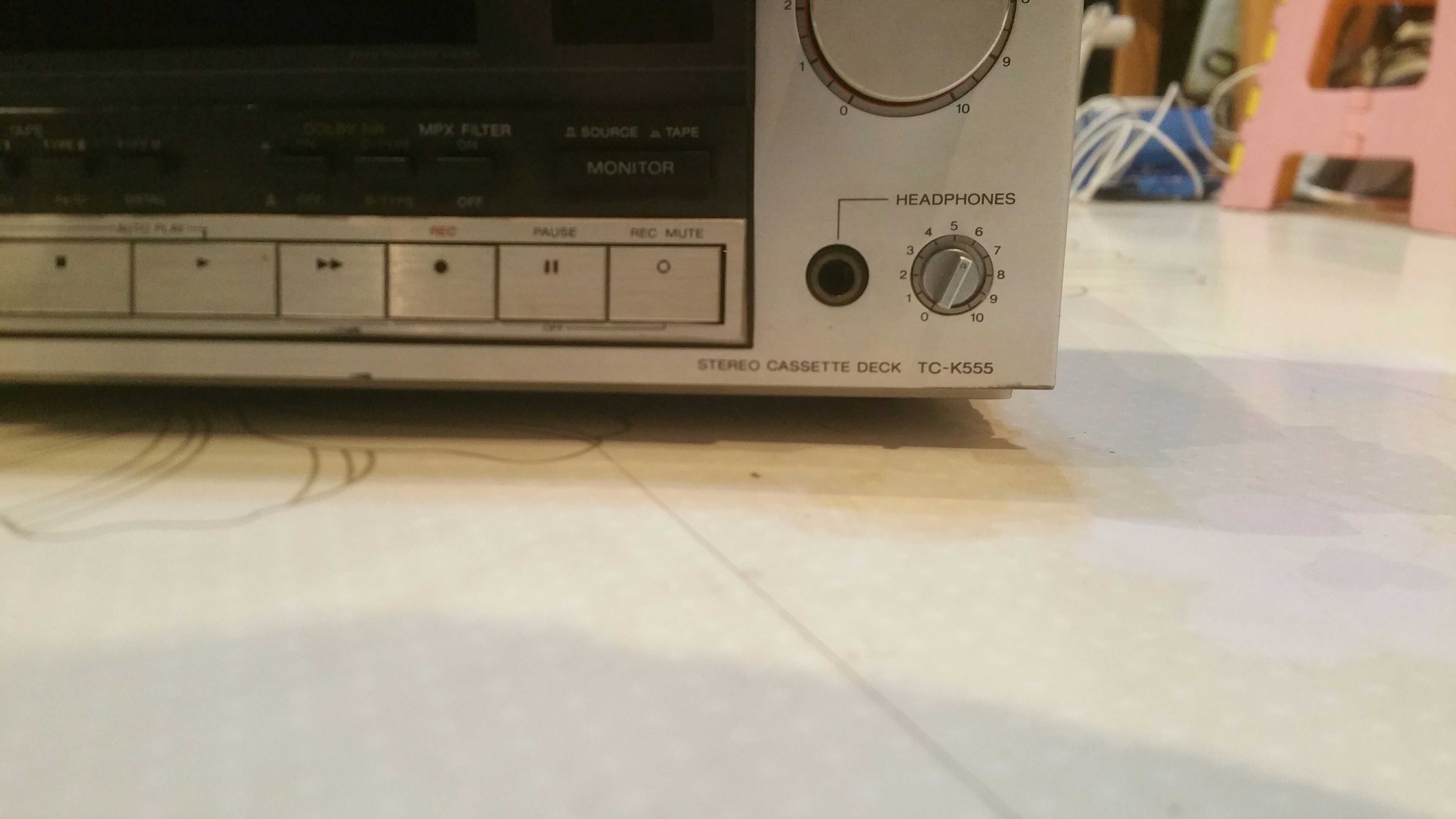 Sony TC-K555 hair burning class cassette 3 heads electric control core 110 V voltage