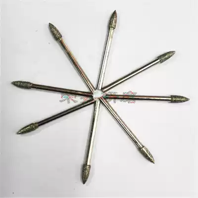Diamond grinding head alloy grinding head diamond grinding rod handle 3mm * 4mm bullet type