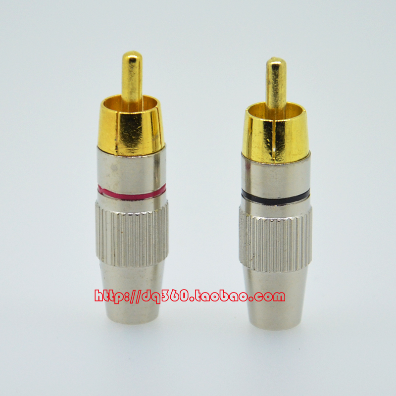 RCA lotus plug AV audio-video RCA audio plug sound connection plug free of welding a price