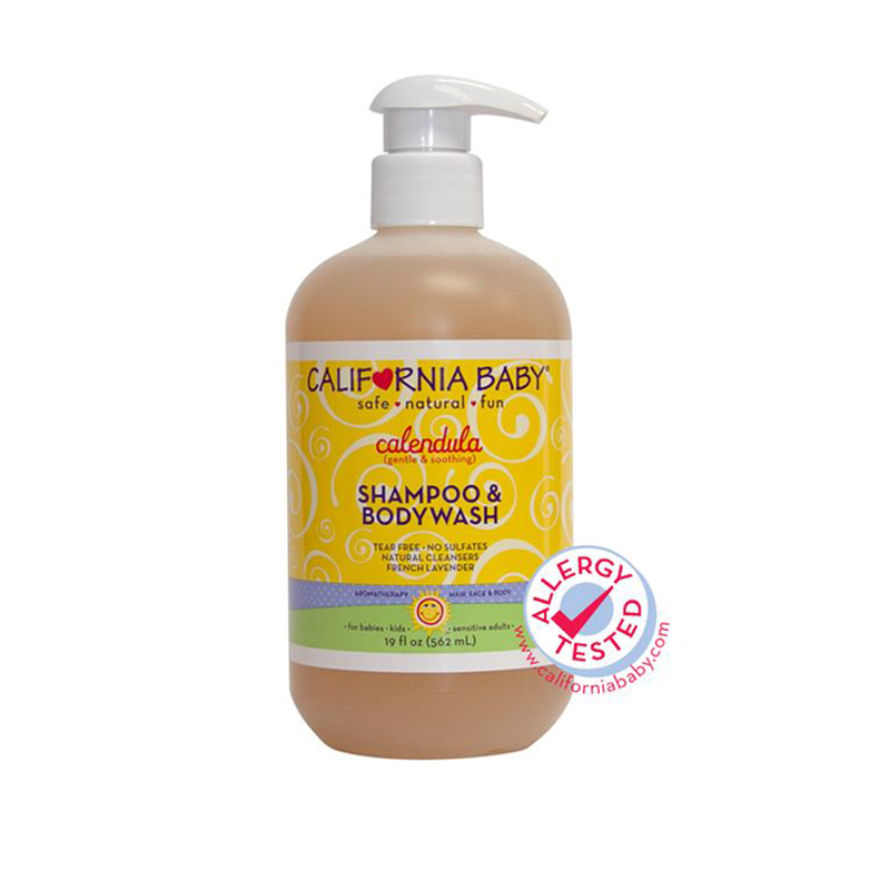 美国原装California Baby加州宝宝 金盏花儿童洗发沐浴露 562ml