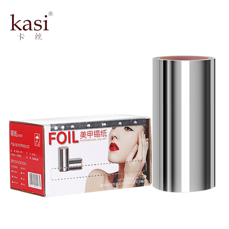 KaSi做指甲卸除水晶光疗甲油芭比胶卸甲锡纸10米 美甲店常用工具
