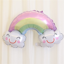 Cute cartoon aluminum film balloon decoration birthday 100 days full moon grabbing one year old year decoration shopping mall layout six one decoration