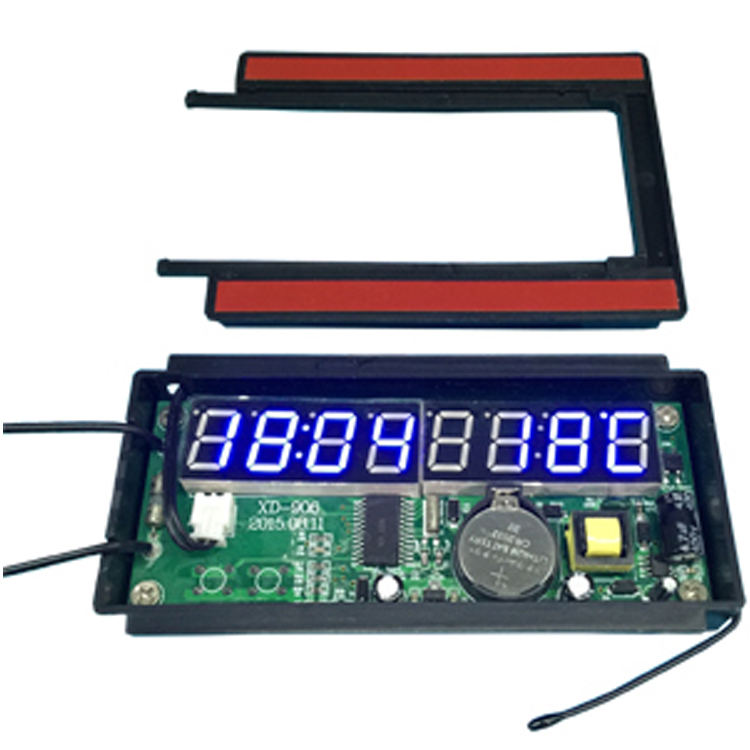 220V mirror surface light can be equipped with touch switch control non-12V display time date temperature display