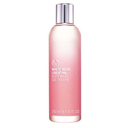 The body shop/美体小铺进口粉红白麝香奔放沐浴胶沐浴露250ml