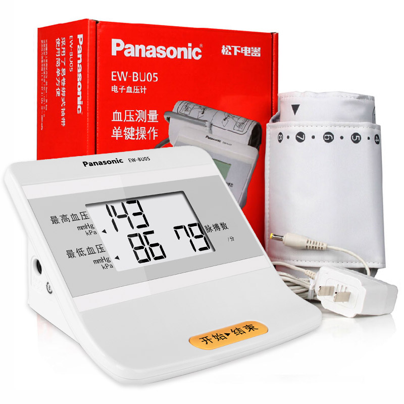 松下血压计EW-BU05上臂式血压测量仪家用全自动上臂式血压计JMD