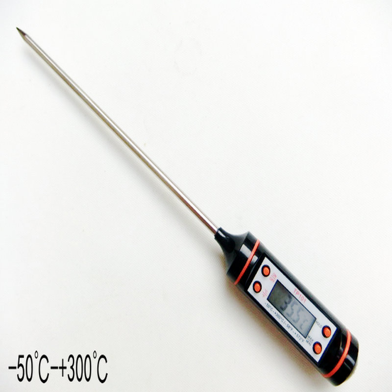 Stainless steel probe Food electronic thermometer Digital thermometer Barbecue meat baking tool-50 - 300℃