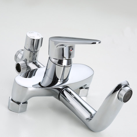 Shower faucet all copper shower faucet three-speed faucet hot and cold water faucet mixing valve