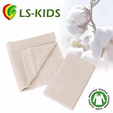 有机棉原色棉纱手帕 2入，加厚加大LS-KIDS