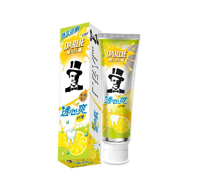 黑人牙膏透心爽柠檬120g-80g 口气清新美白牙齿