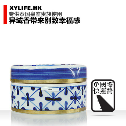 泰国Thaniya 1988贵族手作蜡烛限量版爱神瓷罐800g Liela 山谷花