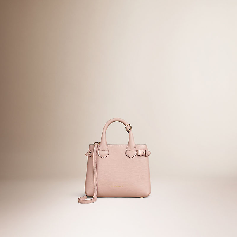 BURBERRY/博柏利迷你 House 格纹拼皮革班纳手袋 40140791