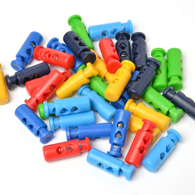 High-quality, 8MM diameter cylindrical plastic rope buckles for clothing accessories, spring buckles, and colored cap rope buckles