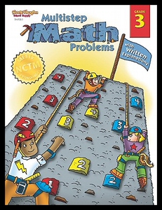【预售】Steck-Vaughn Math Multistep Problems: Student Boo
