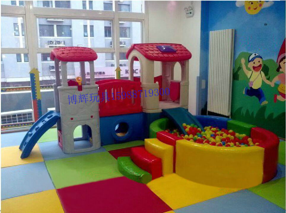 Snapping up small god child slip slides combined ball pool Indoor KFC slide 4S Shop Children's amusement facilities Soft ball pool