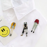 Nhật Bản Harajuku Yếu tố thứ hai Phim hoạt hình Harajuku Phụ kiện huy hiệu con người Trâm Quần áo Túi trang trí Pin Ngực Q nút cài áo