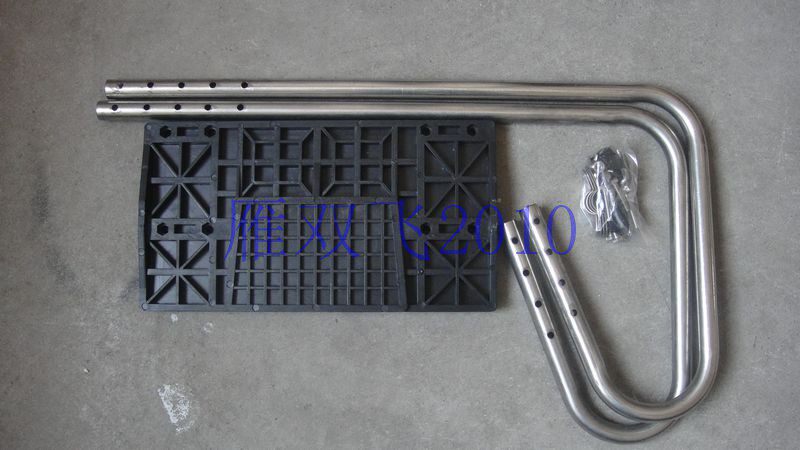 Outboard machine outboard motor outboard motor stainless steel short bracket Haiying two people inflatable kayak boat bracket