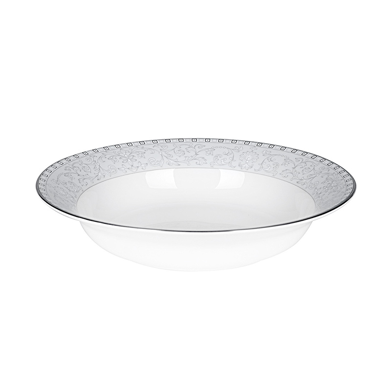 HAENGNAM Han Guoxing 8.5 inch round deep dish south China rural single ipads porcelain tableware dish