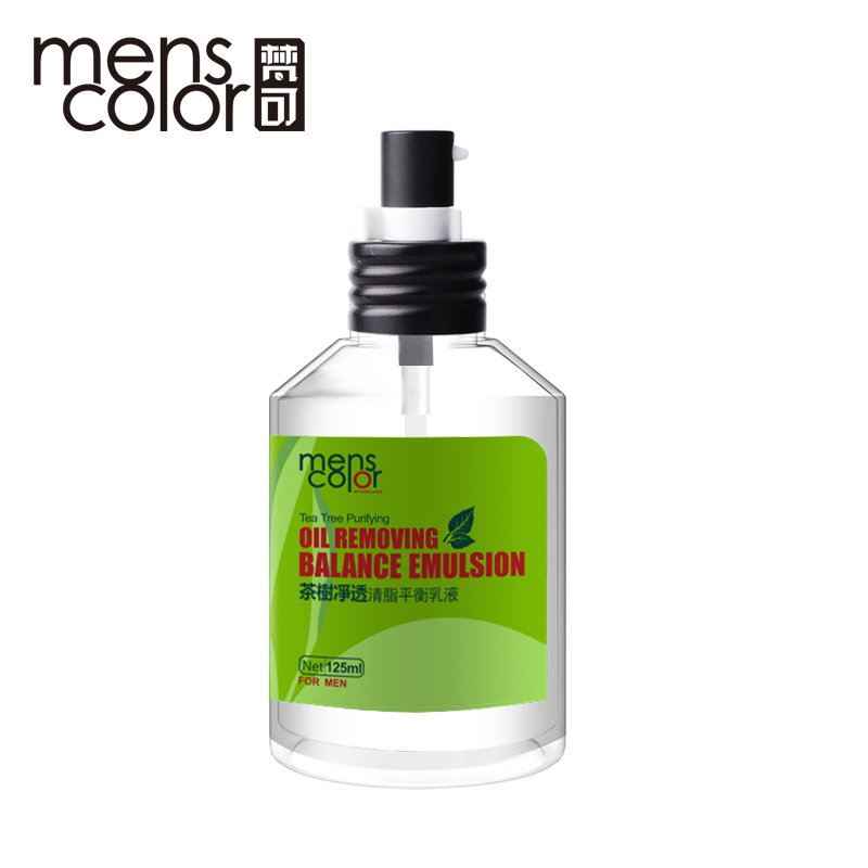 梵可男士润肤乳 茶树净透平衡乳液125ml 控油保湿擦脸油