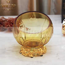 Desktop Peel bucket Amber Crystal peel cup ktv table supplies countertop decoration utensils fruit shell Bucket Club