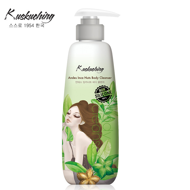 【天猫超市】韩国进口女士无硅油沐浴露 爱敬 印加果控油600ml