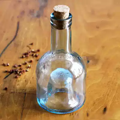 Rice Tibetan warehouse Spain imported simple thick handmade glass Cork seasoning pot